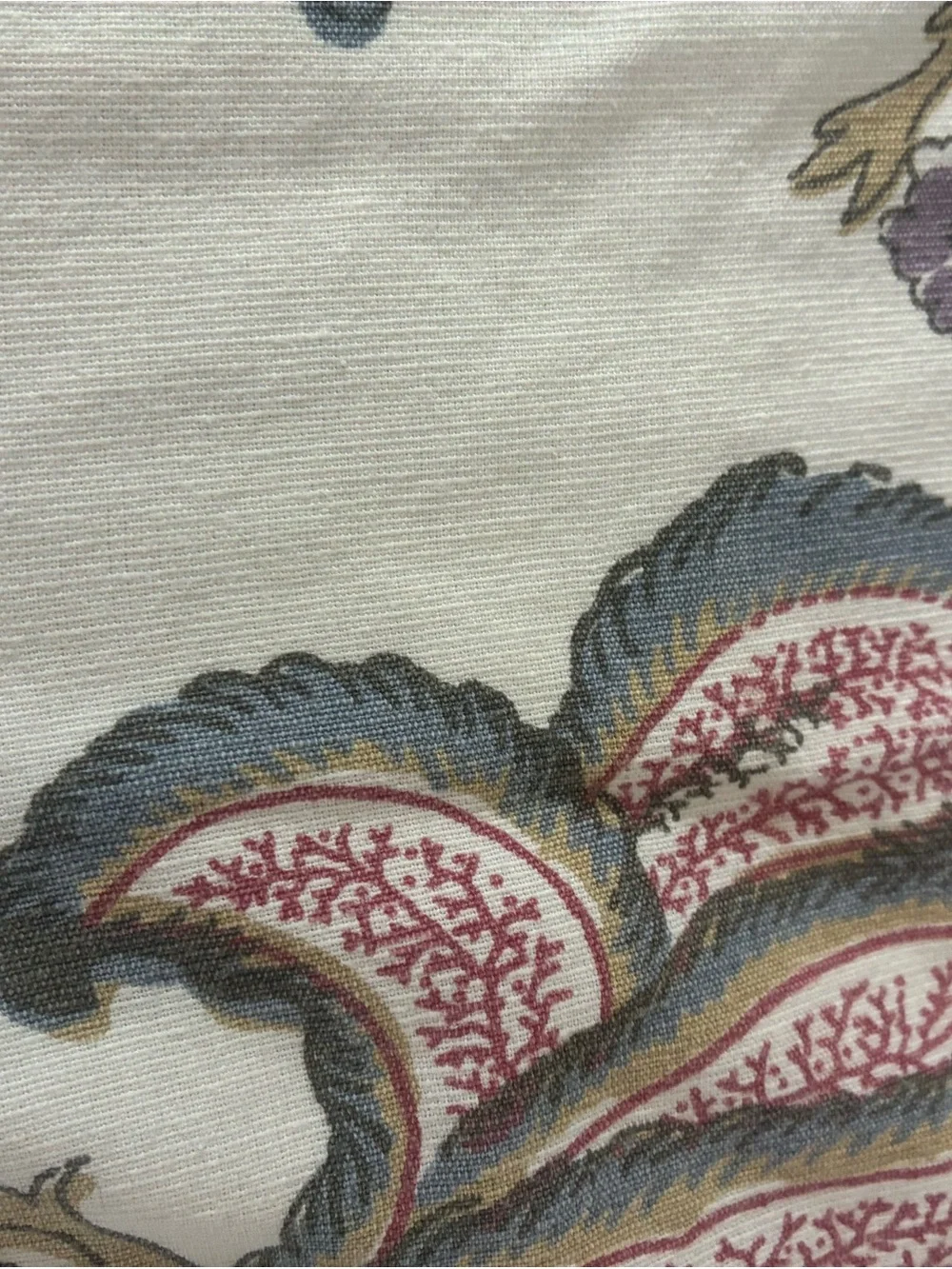 Rare Pottery Barn Resi Floral Queen 3 Piece Duvet Set Palampore